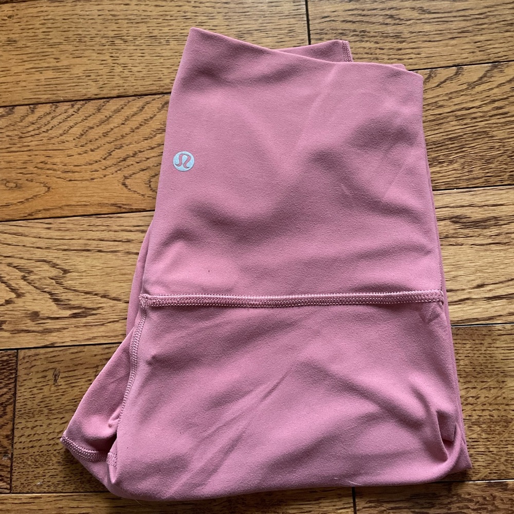 Pink Lulu lemon biker shorts